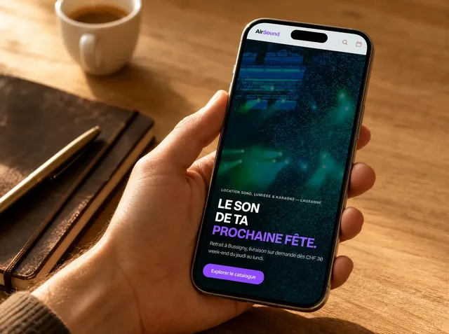 Réservation en ligne sur smartphone
