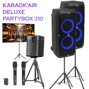 Location d'un pack sono PartyBox JBL avec micro sans fil pour soirée de 30  personnes