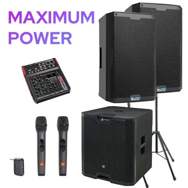 pack ACTIF ALTO maximum power location sonorisation haut parleur air sound lausanne