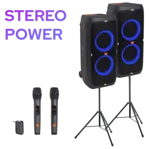 pack jbl stereo power location sonorisation haut parleur air sound lausanne