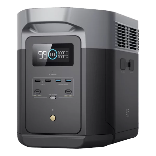 Station d'énergie portable EcoFlow DELTA 2 Max 2048 Wh, location pour autonomie électrique à Lausanne et région — AirSound