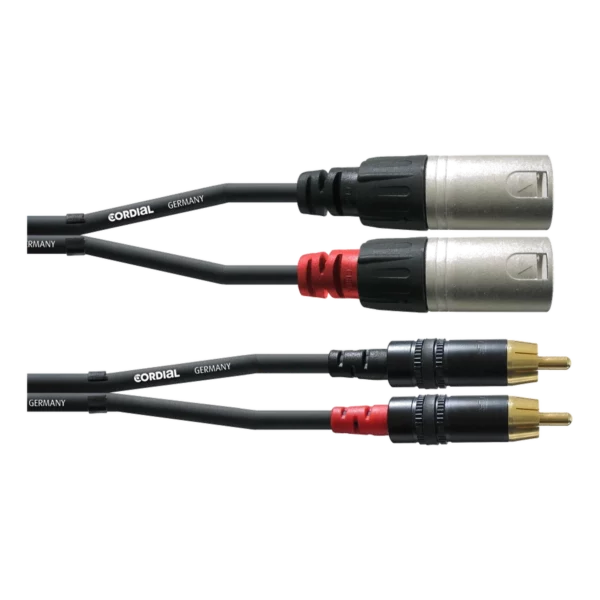 Câble adaptateur RCA Cinch vers XLR symétrique 3 mètres, location à Lausanne — AirSound