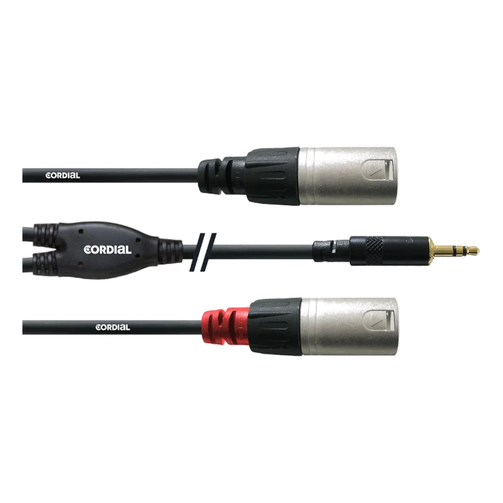 Câble Y minijack 3,5 mm → 2× XLR 3 m