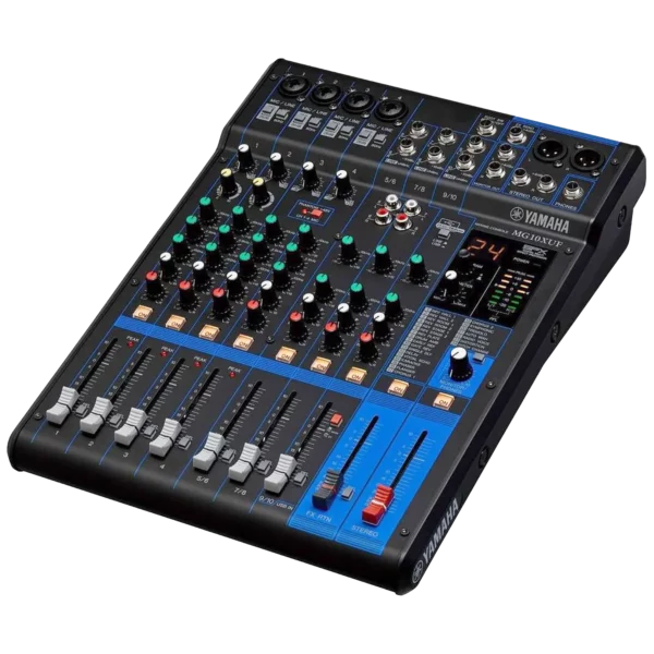 Console de mixage analogique Yamaha MG10XUF 10 voies avec effets, location pour live et événement à Lausanne — AirSound