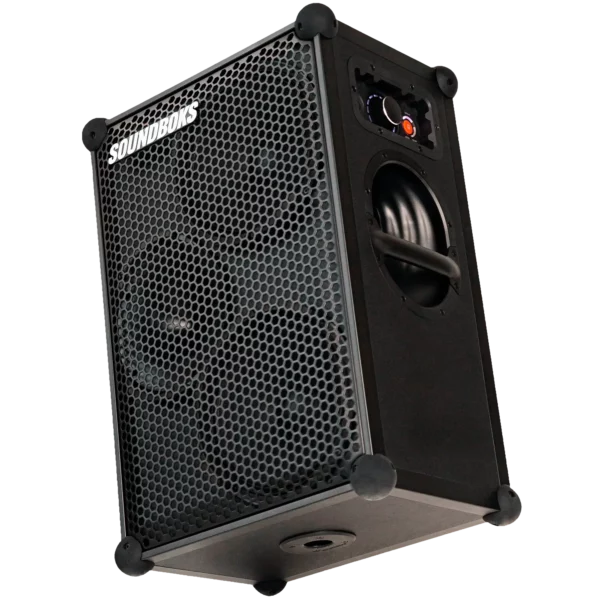 Enceinte portable Soundboks 3 Bluetooth 126 dB sur batterie, location sonorisation pour soirée et événement à Lausanne et région — AirSound