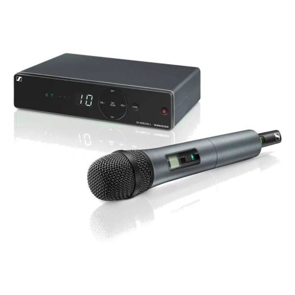 Microphone sans fil Sennheiser XSW 1-825 Solo, location pour discours et présentation à Lausanne — AirSound