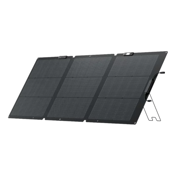 Panneau solaire portable EcoFlow 160W pliable, location autonomie solaire pour événement extérieur à Lausanne — AirSound