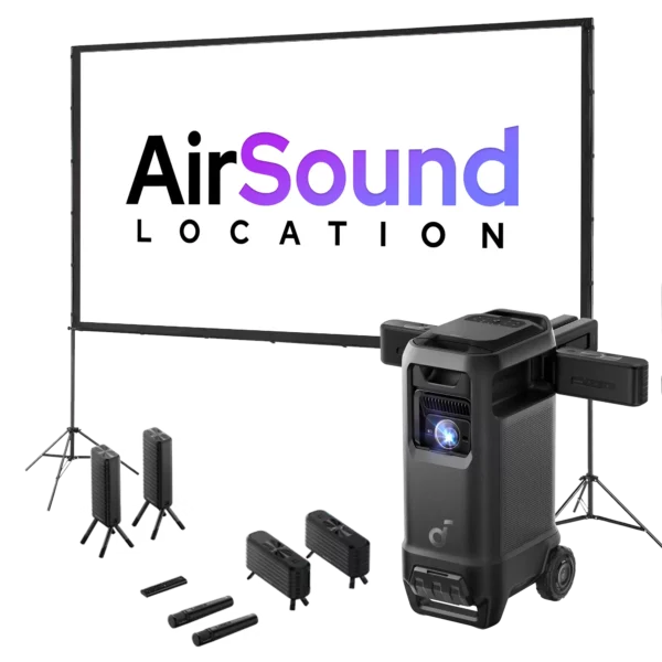 Vidéoprojecteur Nebula X1 Pro avec écran de projection AirSound Location